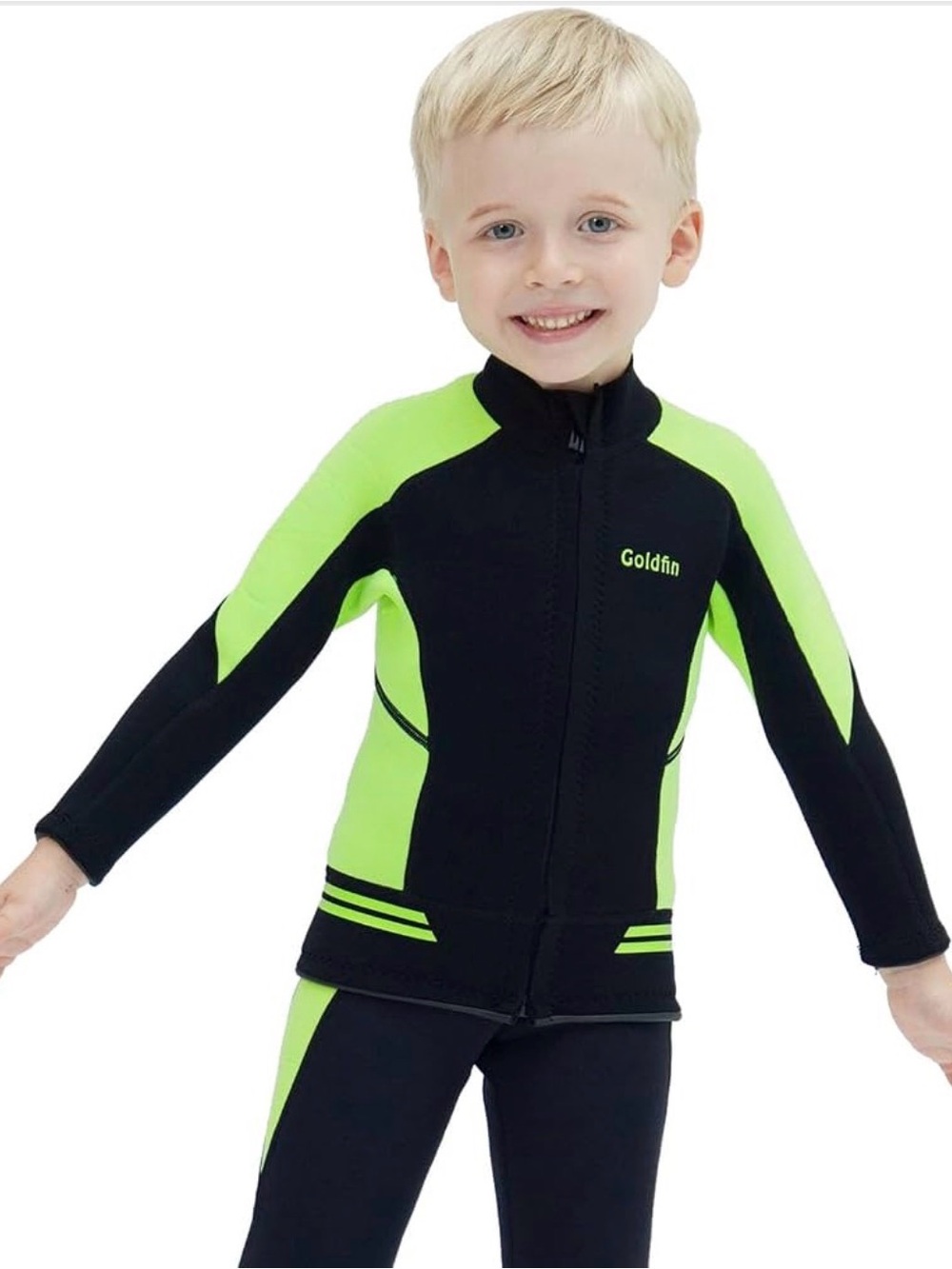 GoldFin Kids Wetsuit Top Toddler 2mm Wet Suit Jacket